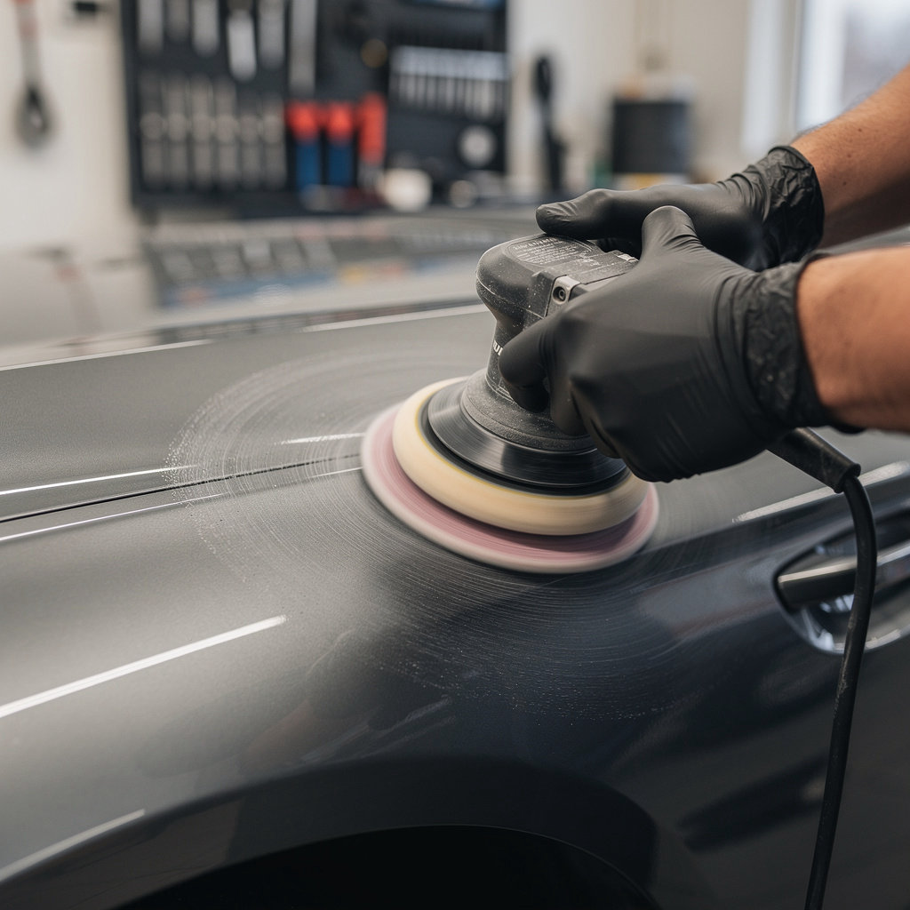 Star A Autobody Repair & Paint Santee technician performing expert dent removal and frame straightening in Santee, CA