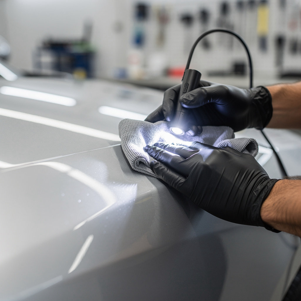 Star A Autobody Repair & Paint Santee technician using advanced tools for precision autobody repair and paint services in Santee, California